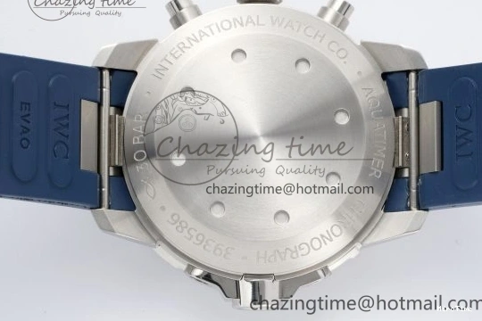 MIROTIME 0416 Attractive Aquatimer Chrono SS RSF 1:1 Best Edition Blue Dial on Blue Rubber Strap A 7056